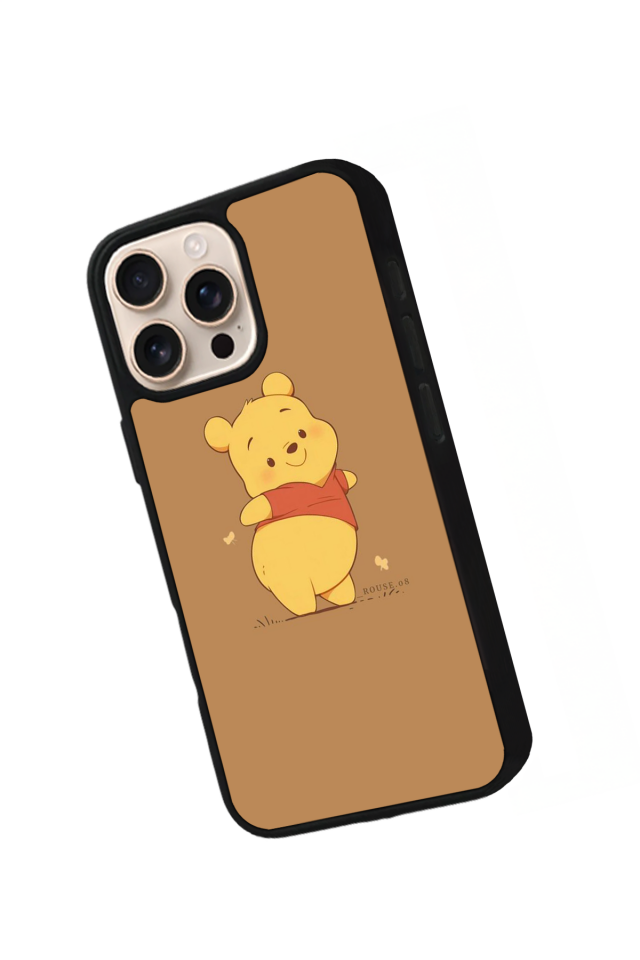 iPhone 14 Pro Uyumlu Winnie Tasarımlı Glossy Premium Kılıf