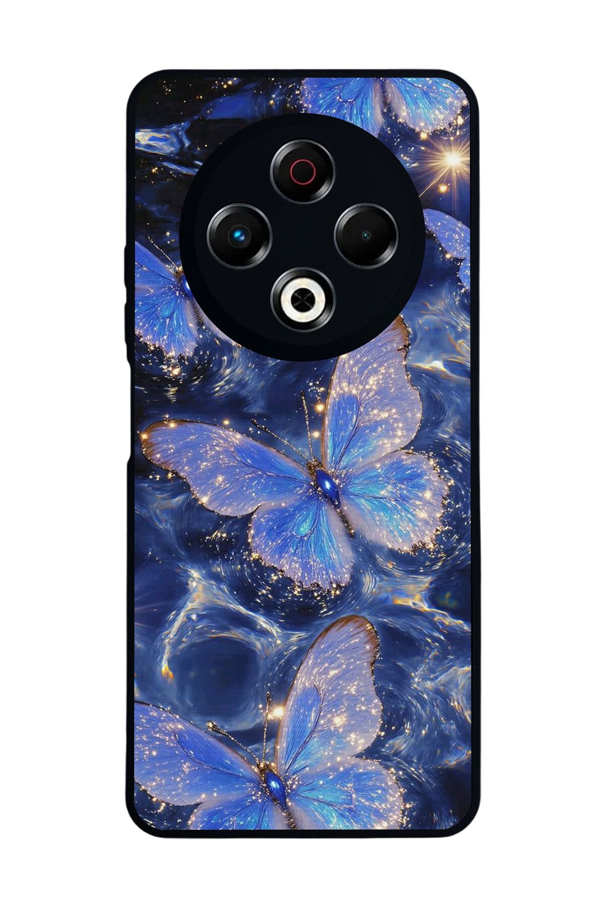 Tecno Spark 30 Uyumlu Kelebek Tasarımlı Glossy Premium Kılıf