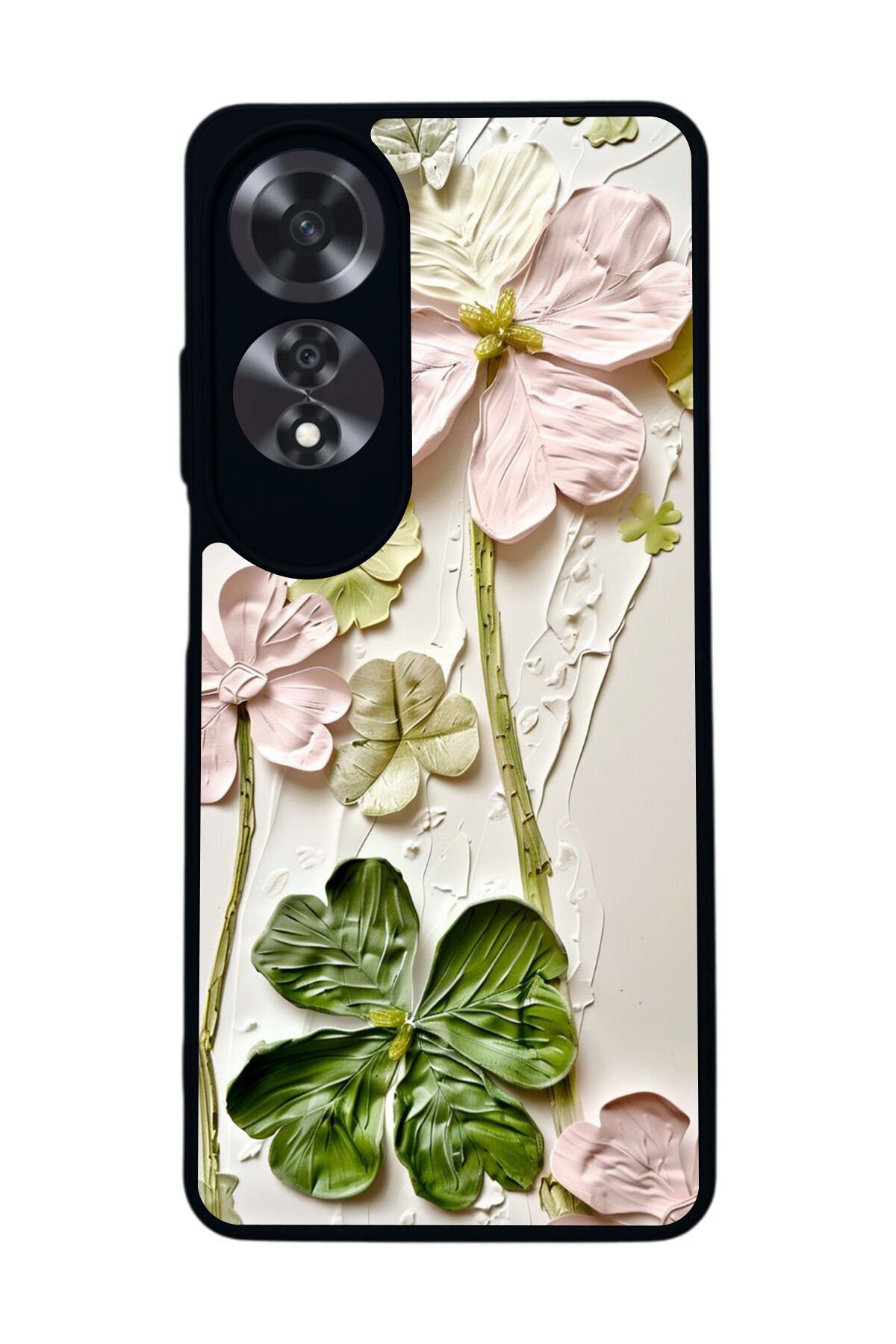 Oppo A60 Mat Siyah uyumlu Kılıf – Yumuşak Silikon, Koruyucu, Şok Emici Kapak