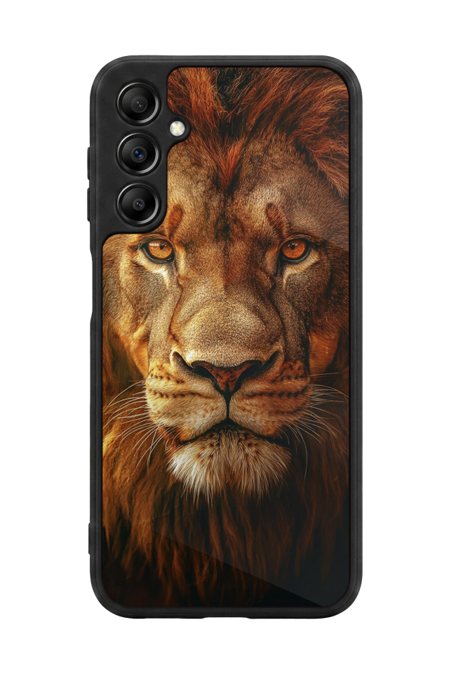 Samsung Galaxy A14 Uyumlu Aslan Tasarımlı Glossy Premium Kılıf