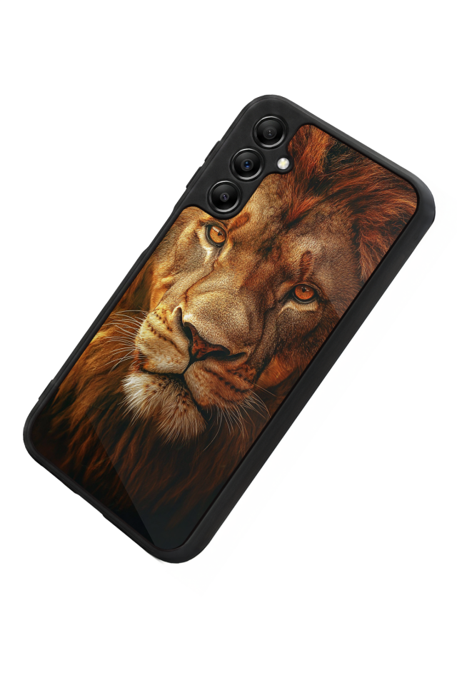 Samsung Galaxy A14 Uyumlu Aslan Tasarımlı Glossy Premium Kılıf