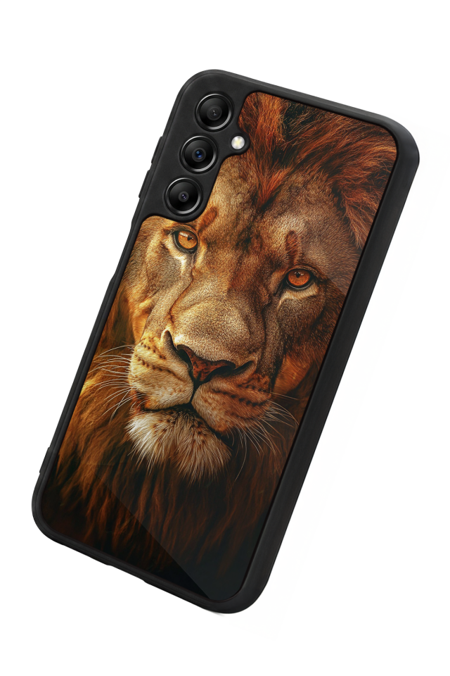 Samsung Galaxy A14 Uyumlu Aslan Tasarımlı Glossy Premium Kılıf