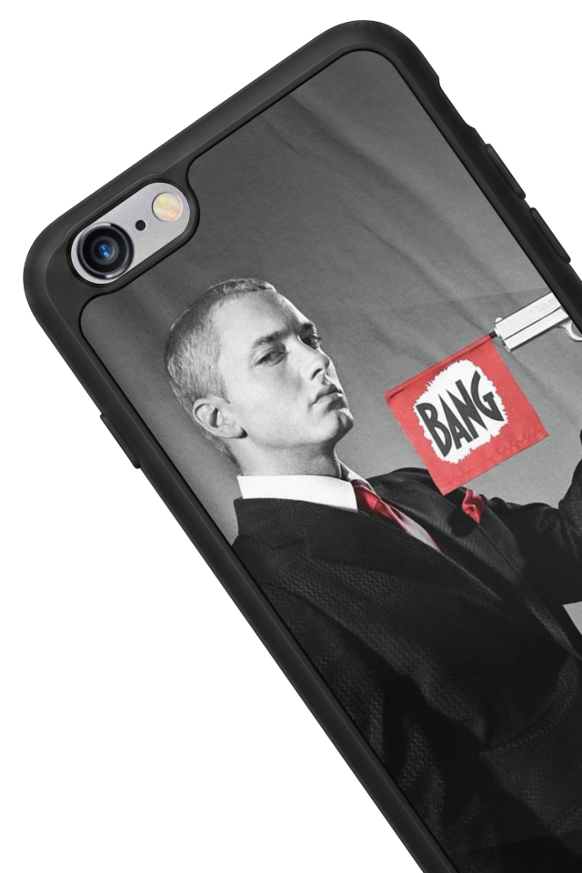 iPhone 6 Plus Uyumlu Eminem Tasarımlı Glossy Premium Kılıf