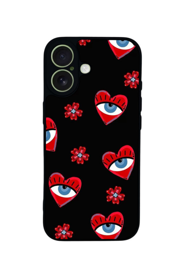 iPhone 17 Uyumlu Göz Tasarımlı Glossy Premium Kılıf