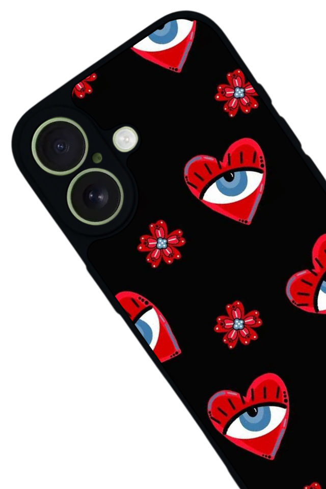 iPhone 17 Uyumlu Göz Tasarımlı Glossy Premium Kılıf