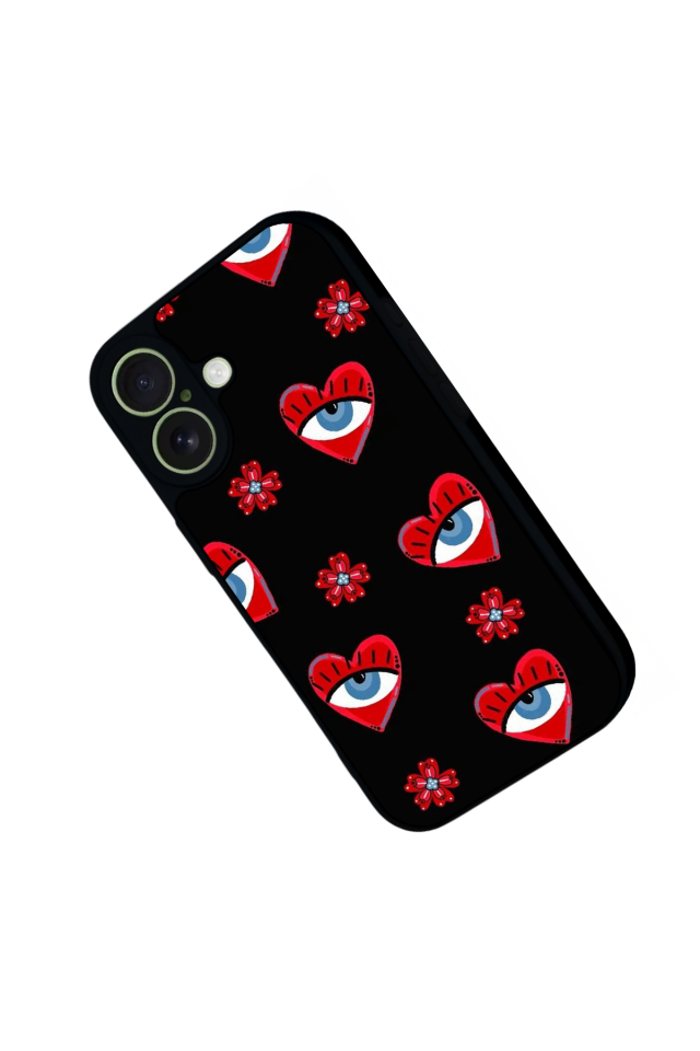 iPhone 17 Uyumlu Göz Tasarımlı Glossy Premium Kılıf