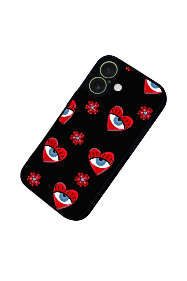 iPhone 17 Uyumlu Göz Tasarımlı Glossy Premium Kılıf