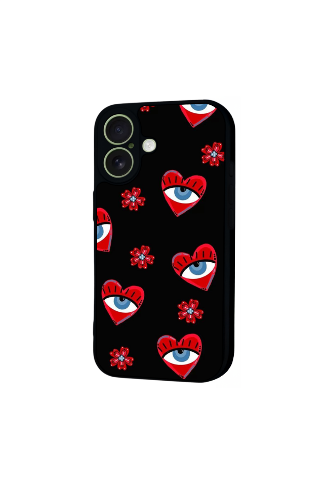 iPhone 17 Uyumlu Göz Tasarımlı Glossy Premium Kılıf