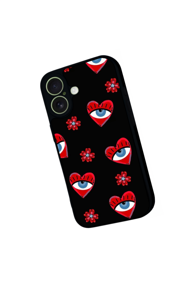 iPhone 17 Uyumlu Göz Tasarımlı Glossy Premium Kılıf