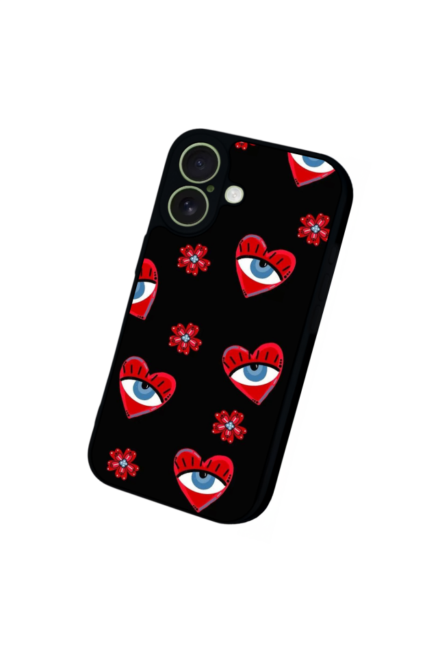 iPhone 17 Uyumlu Göz Tasarımlı Glossy Premium Kılıf