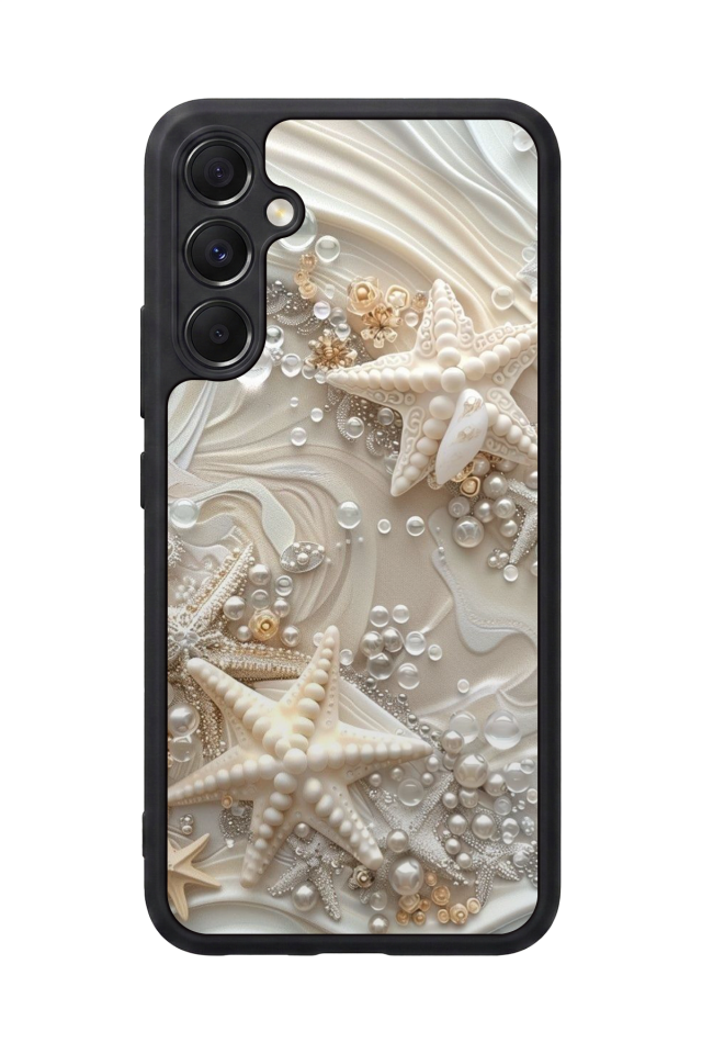 Samsung Galaxy M34 Uyumlu  İnci Tasarımlı Glossy Premium Kılıf