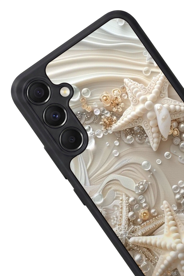 Samsung Galaxy M34 Uyumlu  İnci Tasarımlı Glossy Premium Kılıf