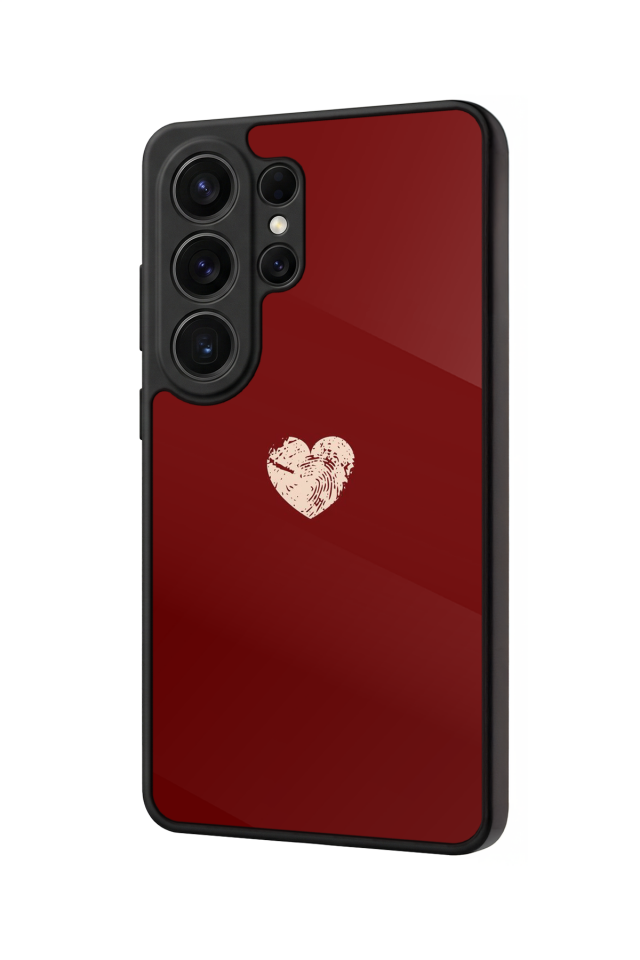 Samsung Galaxy S26 Ultra Uyumlu Kalp Love Tasarımlı Glossy Premium Kılıf