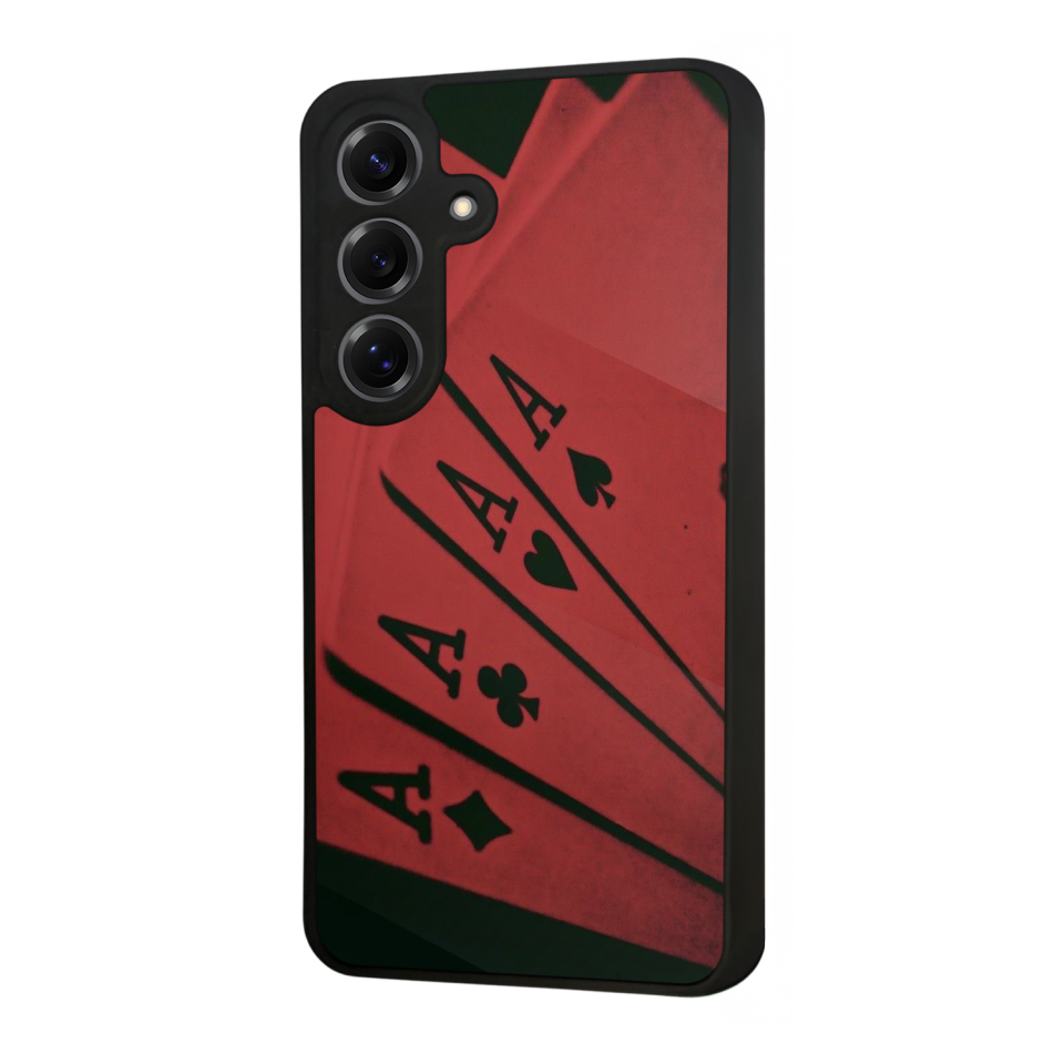 Samsung Galaxy S25 Uyumlu Kart Tasarımlı Glossy Premium Kılıf