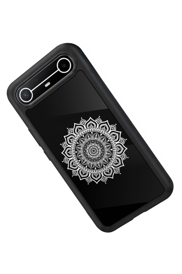 Tecno Spark Slim 5G Uyumlu Mandala Tasarımlı Glossy Premium Kılıf