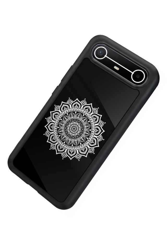 Tecno Spark Slim 5G Uyumlu Mandala Tasarımlı Glossy Premium Kılıf