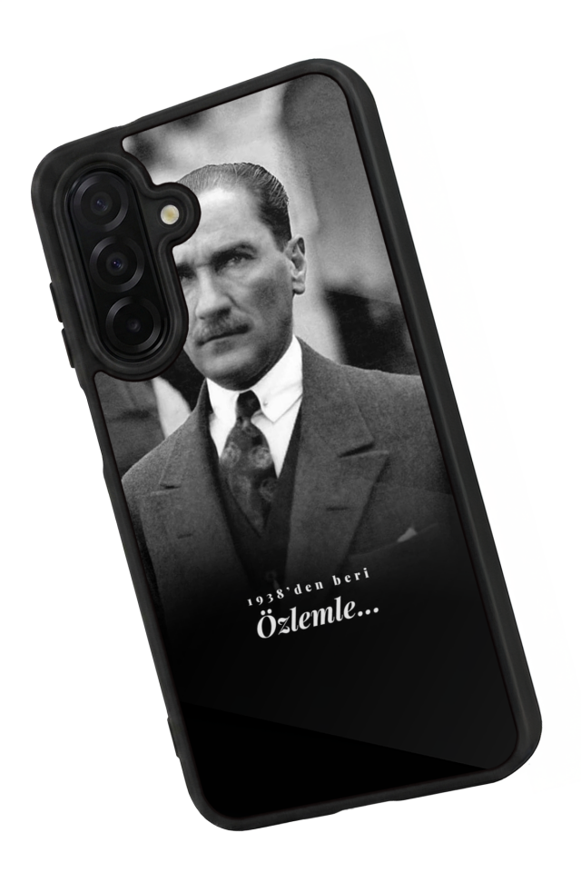 Samsung Galaxy A56 Uyumlu Mustafa Kemal Ataturk Tasarımlı Glossy Premium Kılıf