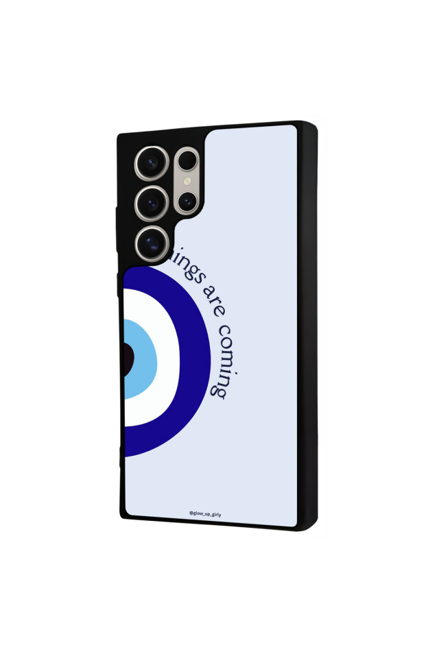 Samsung Galaxy S23 Ultra Uyumlu Nazar Tasarımlı Glossy Premium Kılıf