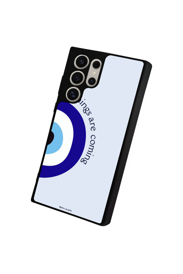 Samsung Galaxy S23 Ultra Uyumlu Nazar Tasarımlı Glossy Premium Kılıf