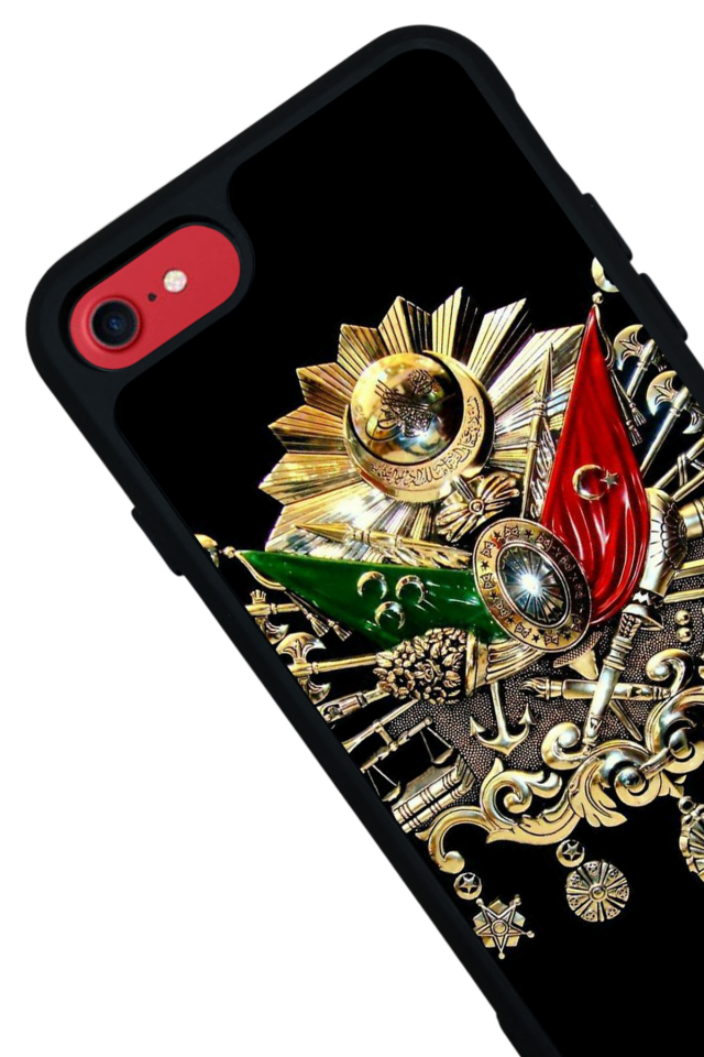 iPhone 7 Uyumlu Osmanli Tugrasi Tasarımlı Glossy Premium Kılıf