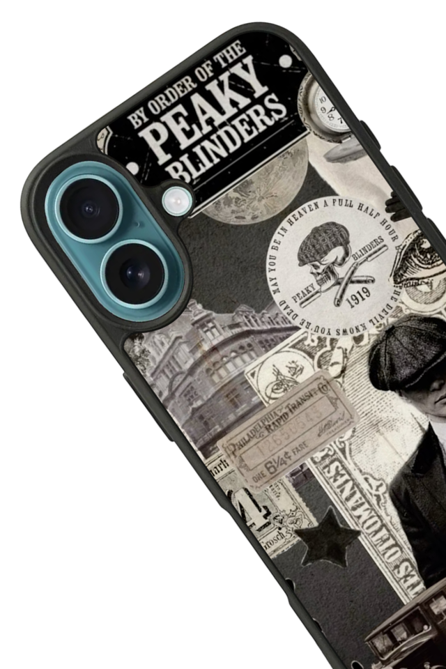 iPhone 16 Uyumlu Peaky Blinders Tasarımlı Glossy Premium Kılıf