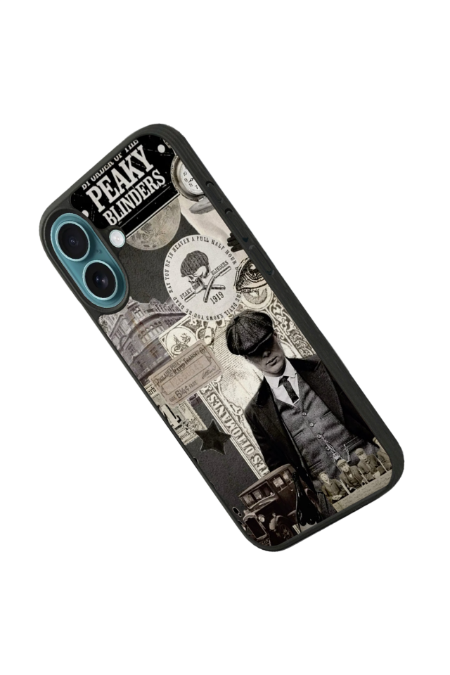 iPhone 16 Uyumlu Peaky Blinders Tasarımlı Glossy Premium Kılıf