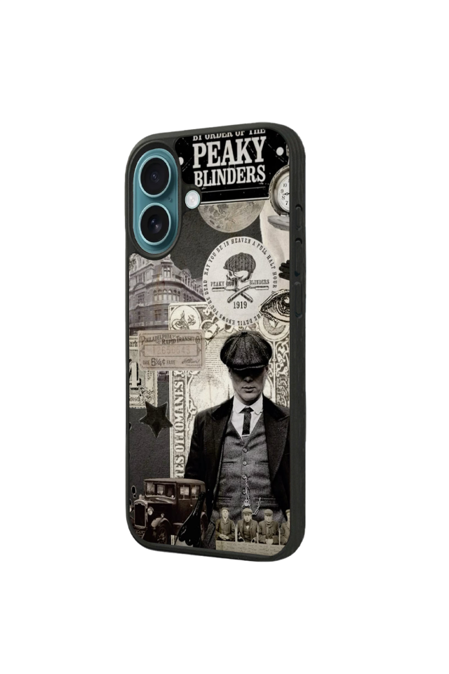 iPhone 16 Uyumlu Peaky Blinders Tasarımlı Glossy Premium Kılıf