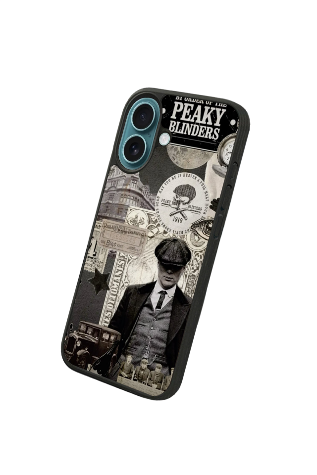 iPhone 16 Uyumlu Peaky Blinders Tasarımlı Glossy Premium Kılıf