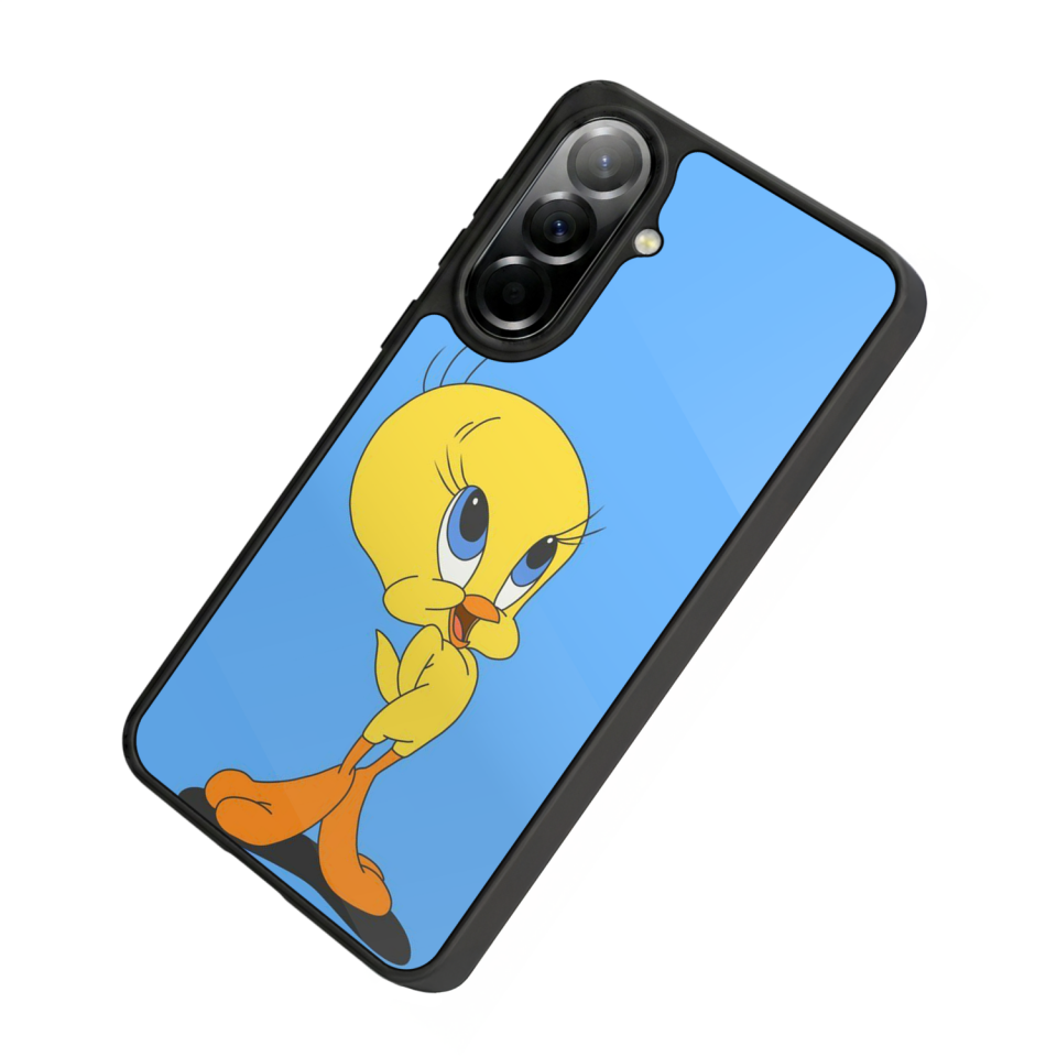 Samsung Galaxy A37 Uyumlu Tweety Tasarımlı Glossy Premium Kılıf