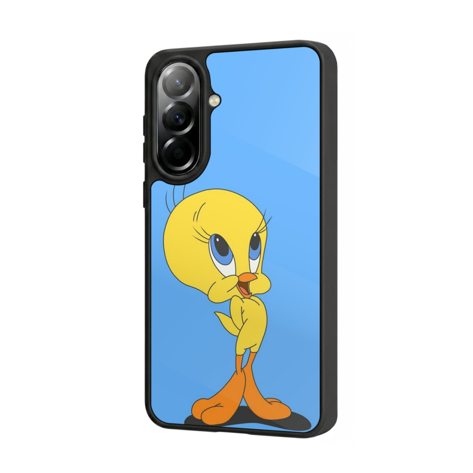 Samsung Galaxy A37 Uyumlu Tweety Tasarımlı Glossy Premium Kılıf