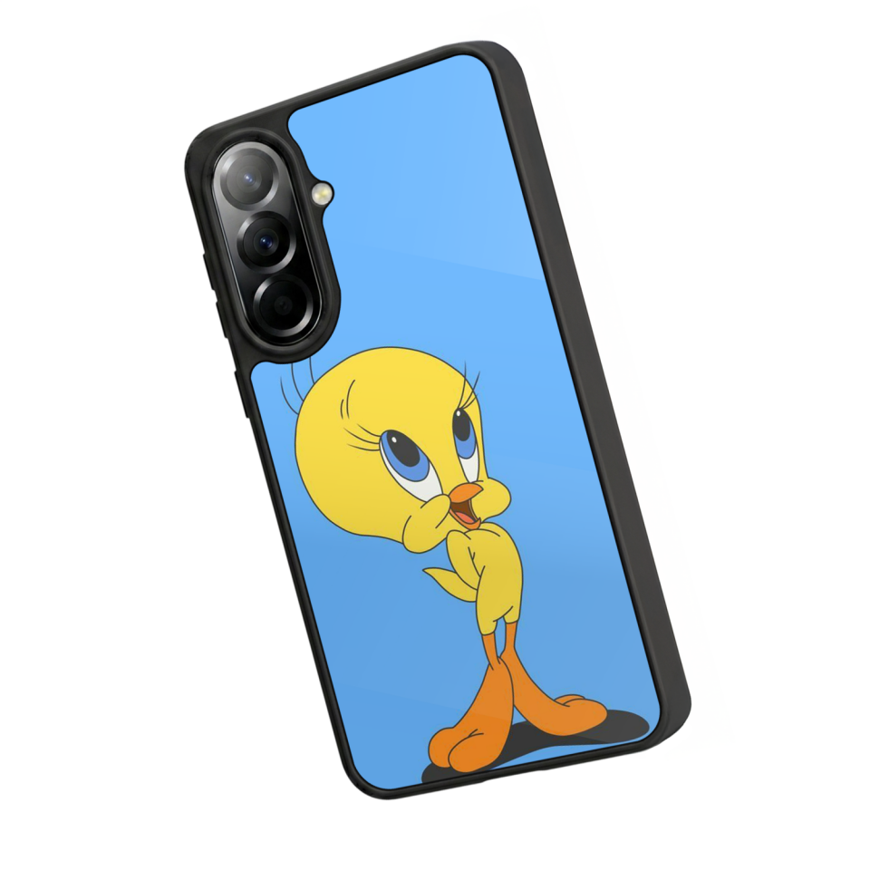 Samsung Galaxy A37 Uyumlu Tweety Tasarımlı Glossy Premium Kılıf