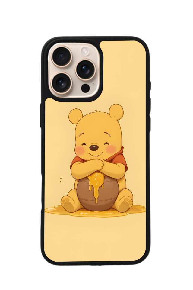 iPhone 14 Pro Uyumlu Winnie Tasarımlı Glossy Premium Kılıf