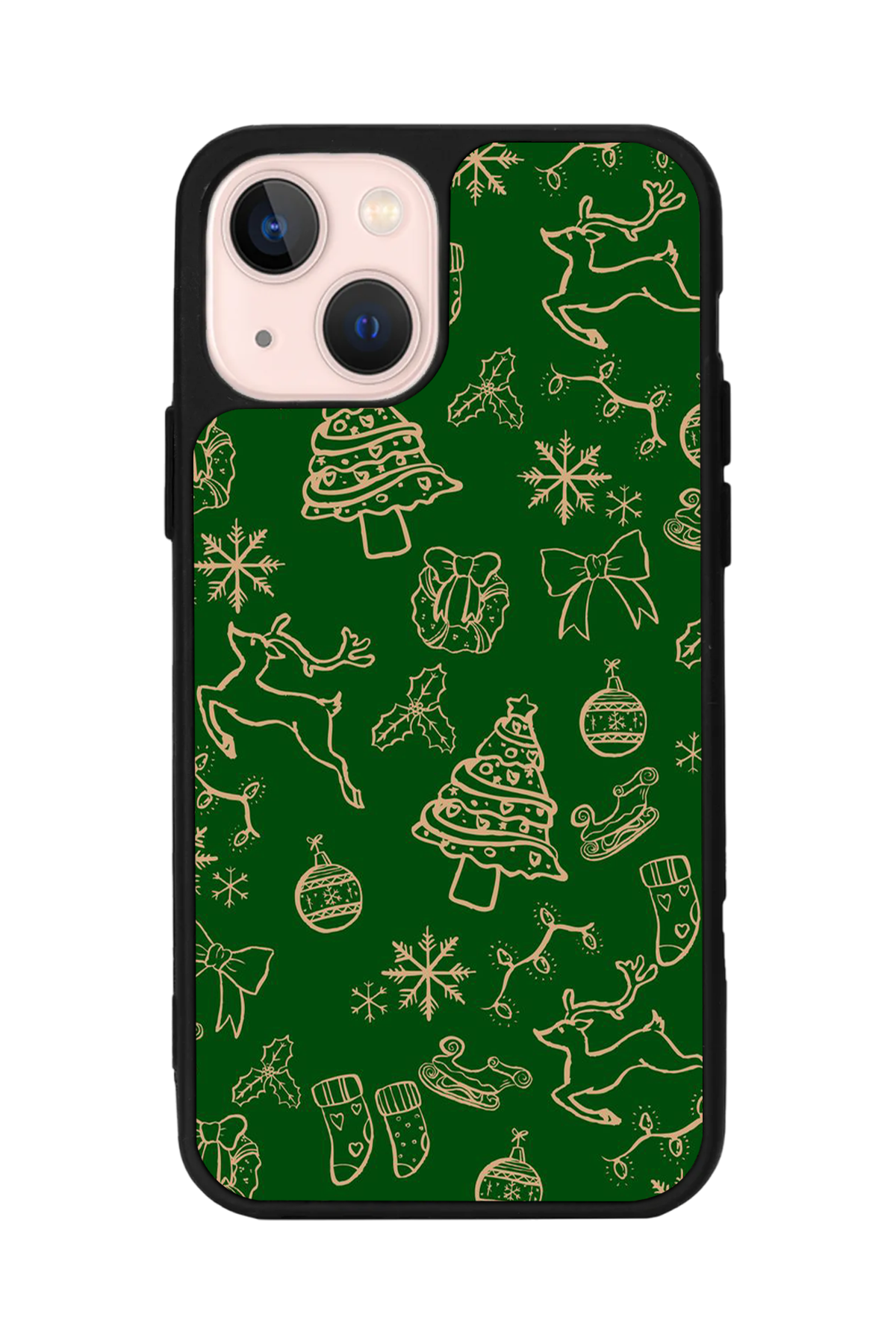 iPhone 13/14 Uyumlu Yilbasi Christmas Tasarımlı Glossy Premium Kılıf