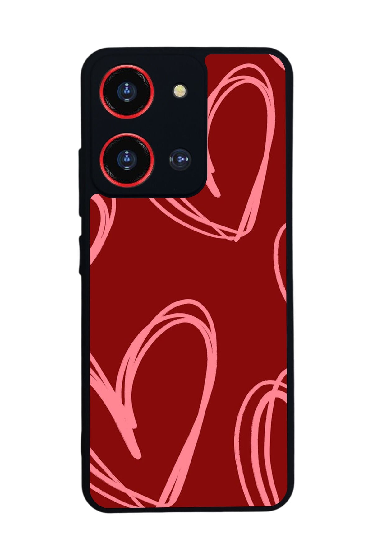 Reeder S19 Max Pro S 108MP Uyumlu Kalp Love Tasarımlı Glossy Premium Kılıf
