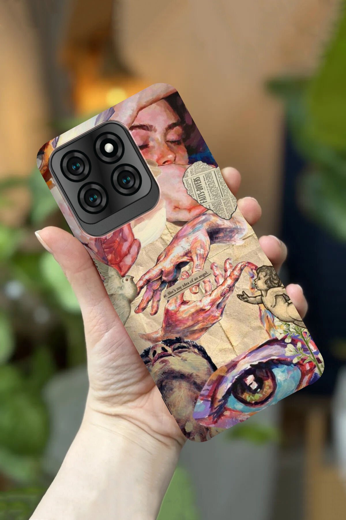 Reeder S71 Uyumlu Kamera Korumalı Aesthetic Desenli HD Baskılı Silikon Kılıf