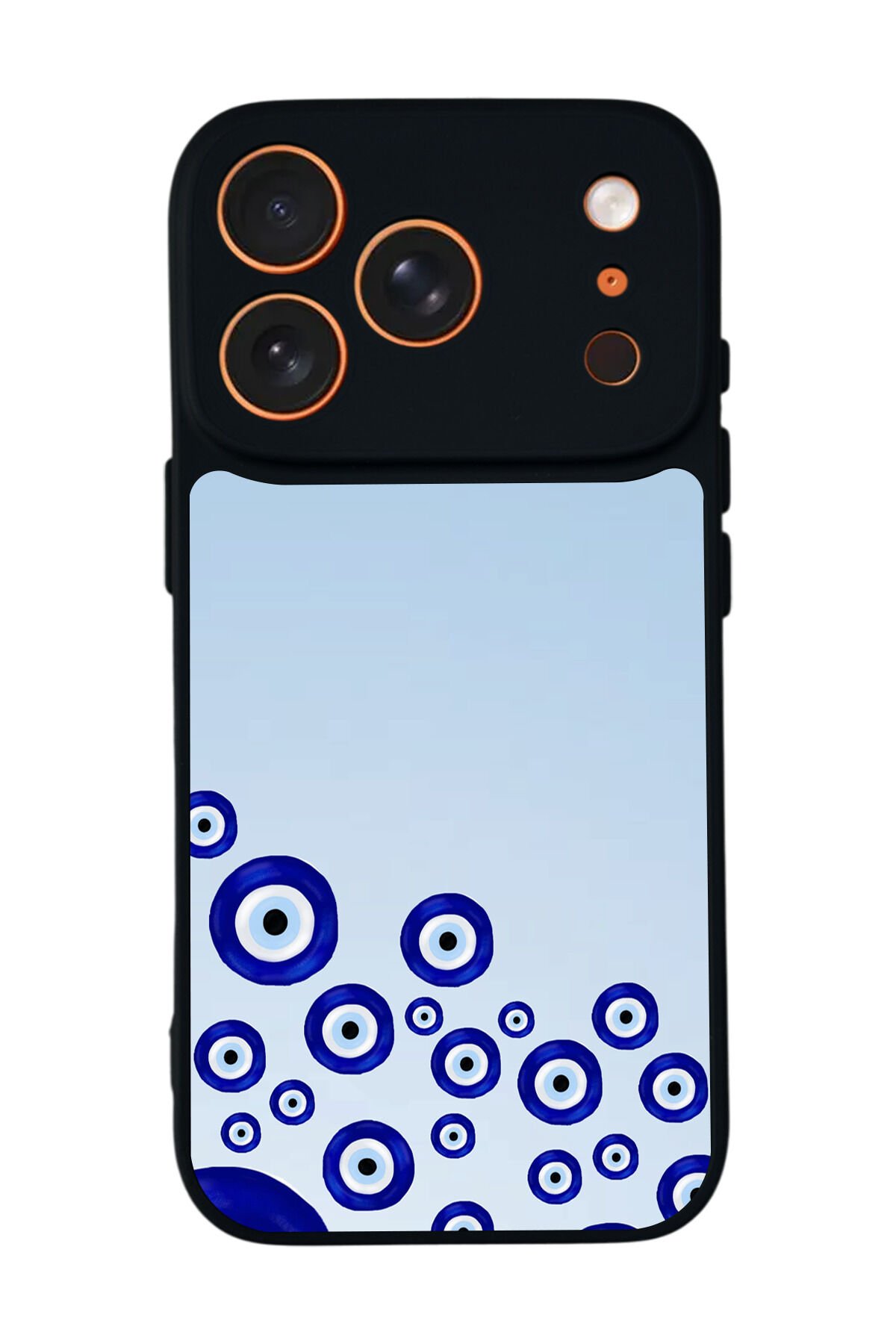 iPhone 17 Pro Uyumlu Nazar Tasarımlı Glossy Premium Kılıf