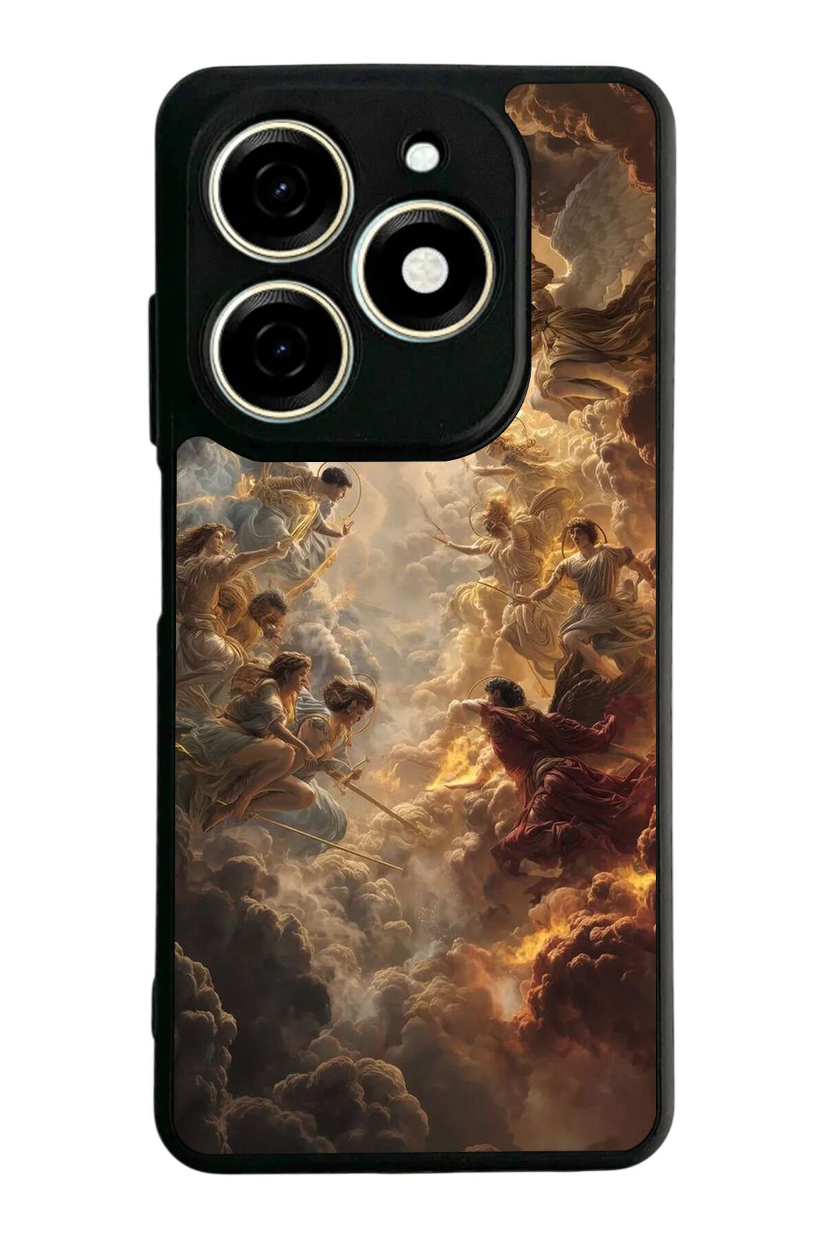 Infınıx Smart 8 Pro Uyumlu Melek Tasarımlı Glossy Premium Kılıf