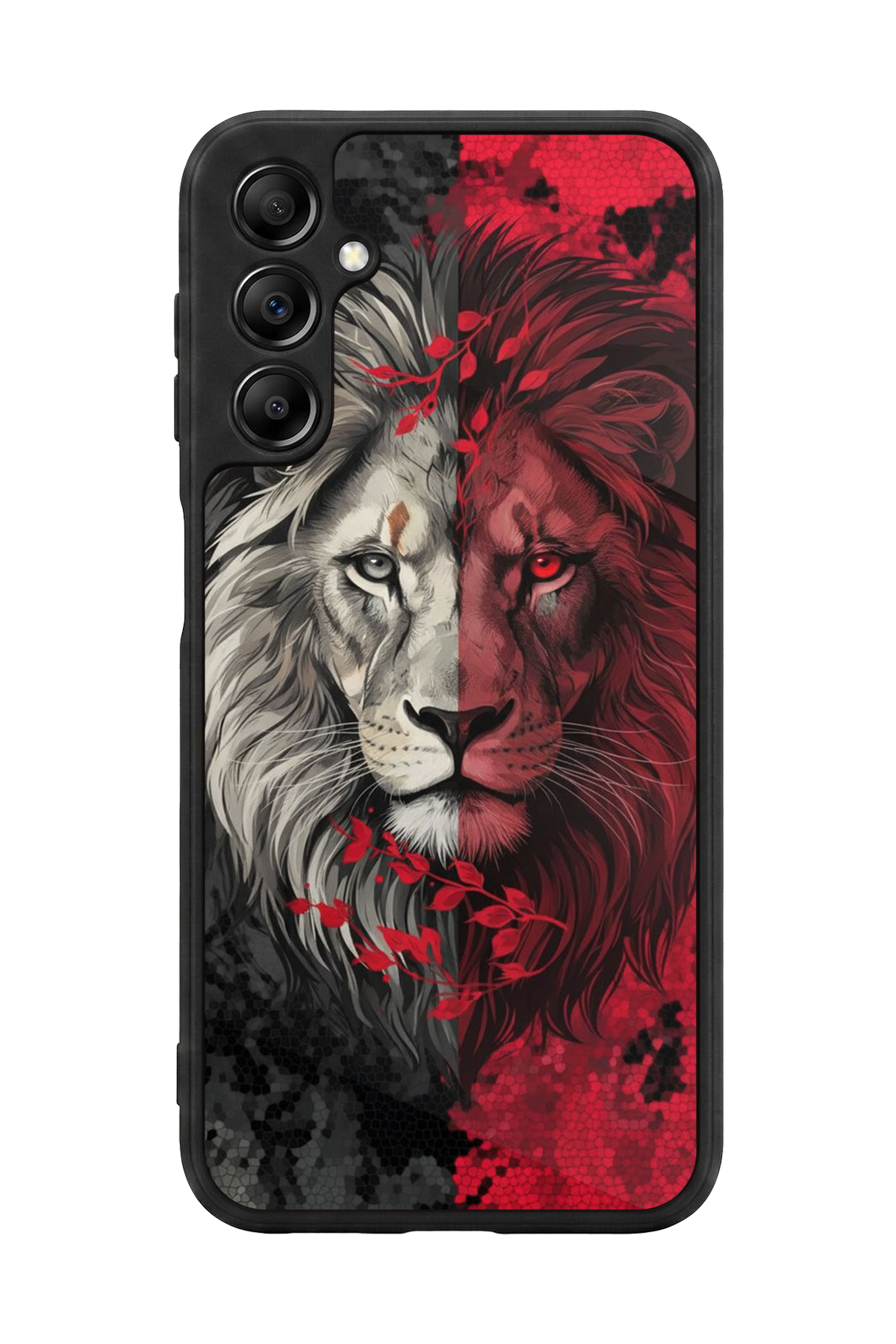 Samsung Galaxy A14 Uyumlu Aslan Tasarımlı Glossy Premium Kılıf
