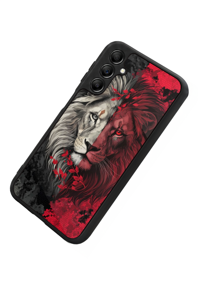 Samsung Galaxy A14 Uyumlu Aslan Tasarımlı Glossy Premium Kılıf