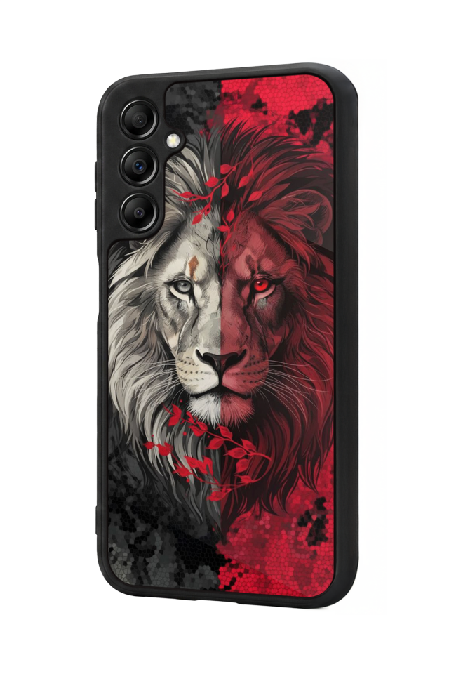 Samsung Galaxy A14 Uyumlu Aslan Tasarımlı Glossy Premium Kılıf