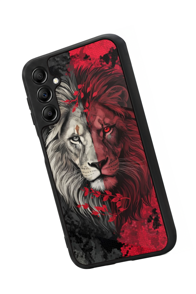 Samsung Galaxy A14 Uyumlu Aslan Tasarımlı Glossy Premium Kılıf