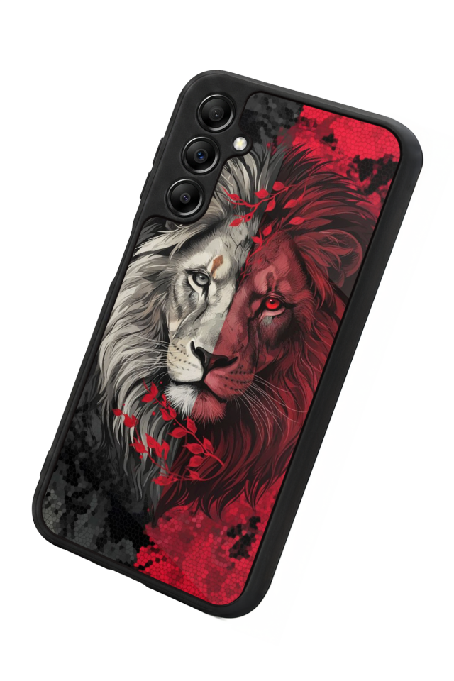 Samsung Galaxy A14 Uyumlu Aslan Tasarımlı Glossy Premium Kılıf