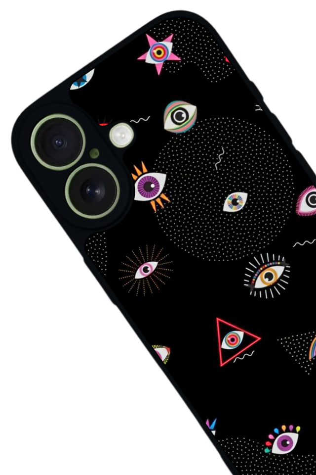 iPhone 17 Uyumlu Göz Tasarımlı Glossy Premium Kılıf