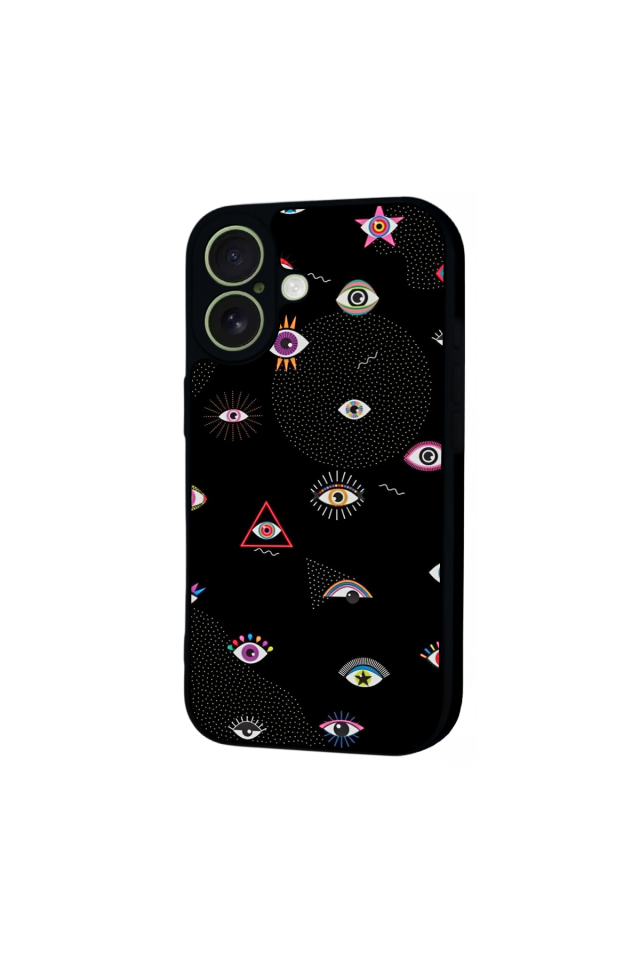 iPhone 17 Uyumlu Göz Tasarımlı Glossy Premium Kılıf