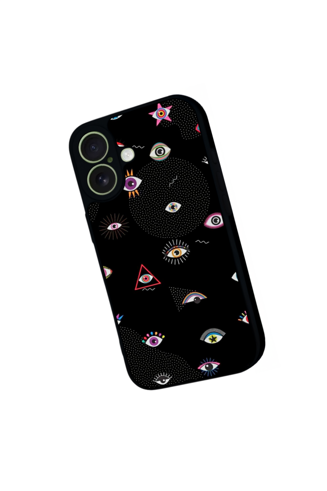 iPhone 17 Uyumlu Göz Tasarımlı Glossy Premium Kılıf