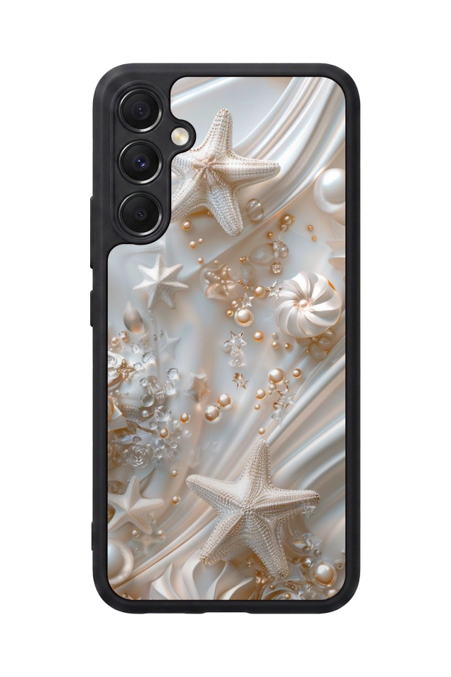 Samsung Galaxy M34 Uyumlu  İnci Tasarımlı Glossy Premium Kılıf