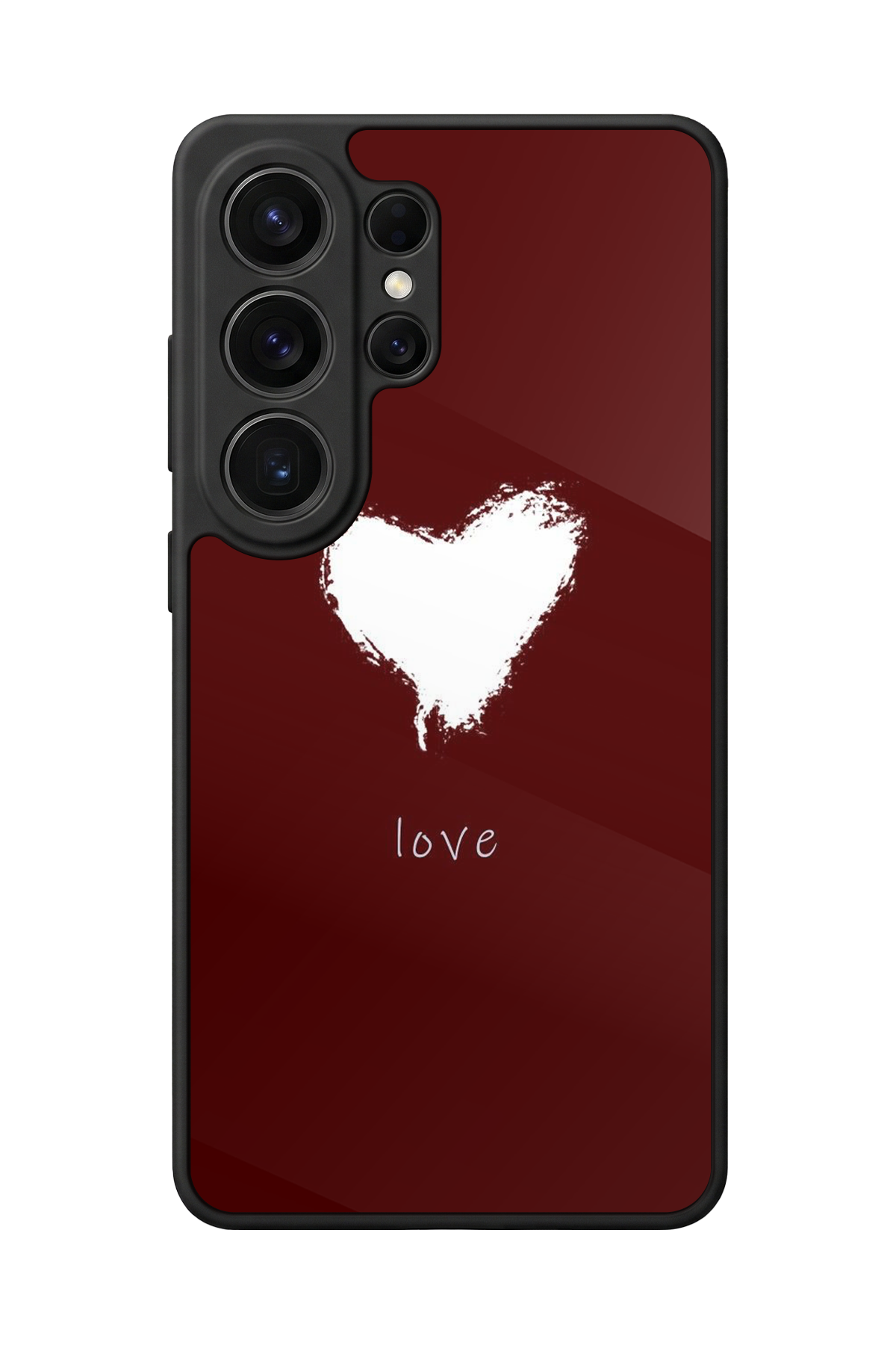 Samsung Galaxy S26 Ultra Uyumlu Kalp Love Tasarımlı Glossy Premium Kılıf