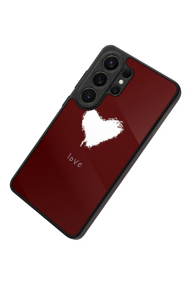 Samsung Galaxy S26 Ultra Uyumlu Kalp Love Tasarımlı Glossy Premium Kılıf