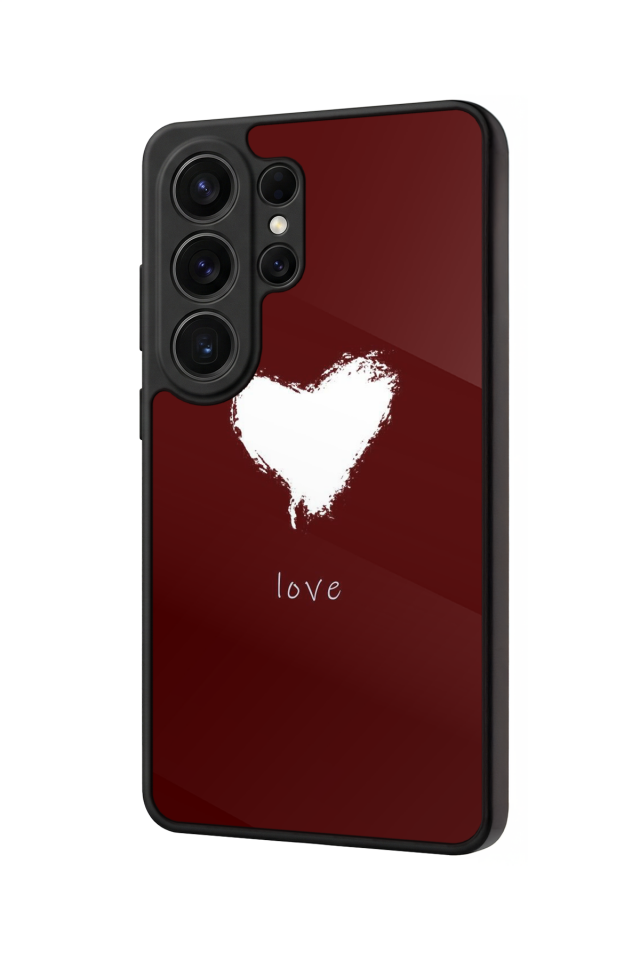 Samsung Galaxy S26 Ultra Uyumlu Kalp Love Tasarımlı Glossy Premium Kılıf