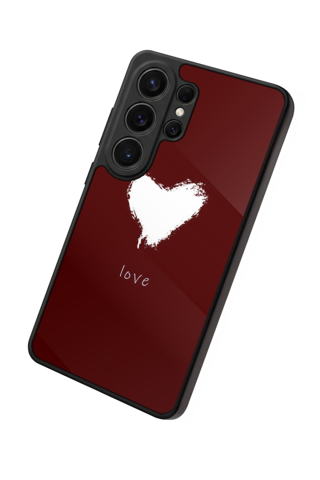 Samsung Galaxy S26 Ultra Uyumlu Kalp Love Tasarımlı Glossy Premium Kılıf